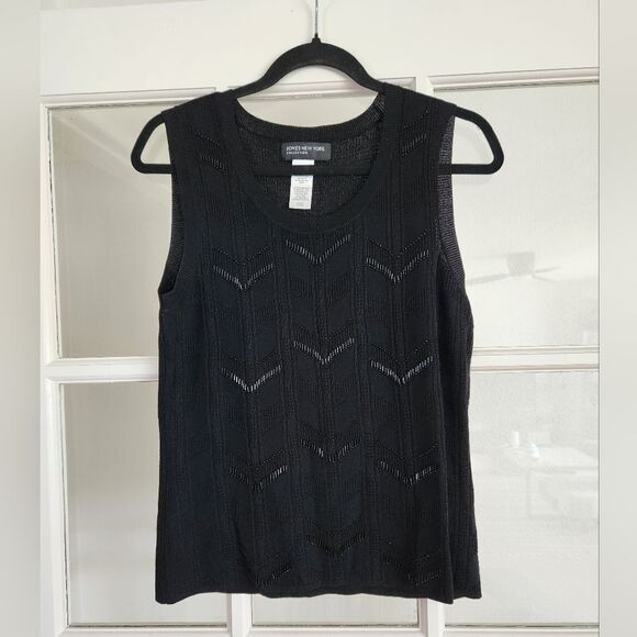 Jones New York Black Sleeveless Top - Picture 1 of 6